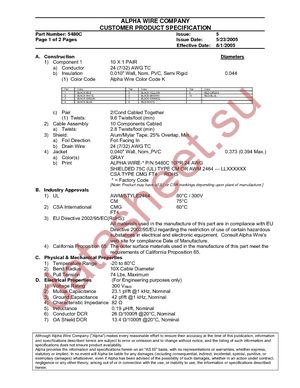 5480C SL002 datasheet  